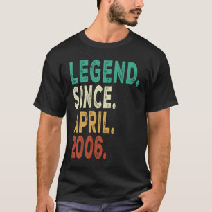 17 års ålder sedan april 2006 17:e födelsedagen t shirt