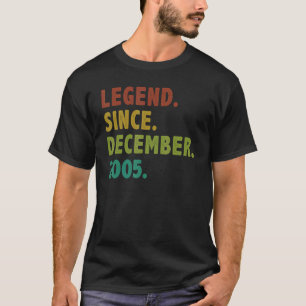 17 års ålder sedan december 2005 17:e födelsedag t shirt