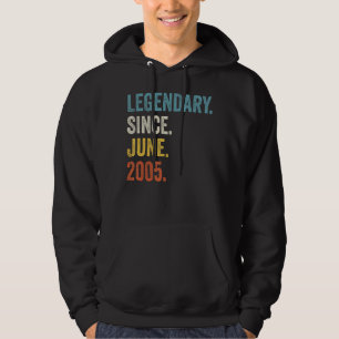 17 års ålder sedan juni 2005 17:e födelsedag hoodie