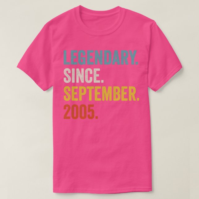 17 års ålder sedan september 2005 17th B T Shirt (Design framsida)