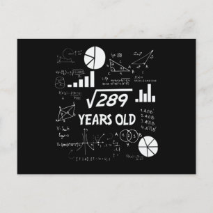 17 Års Födelsedag Geeky Matte 17-årspresent Vykort