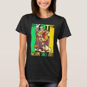 17-års födelsedag Skateboard Skater Awesome sedan T Shirt