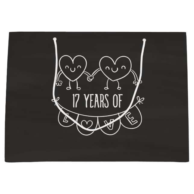 17-årsjubiléet Gift Chalk Hearts (Framsidan)