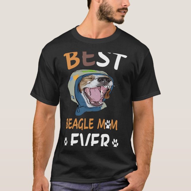17 Bästa Beagle Mamma någonsin T Shirt (Framsida)