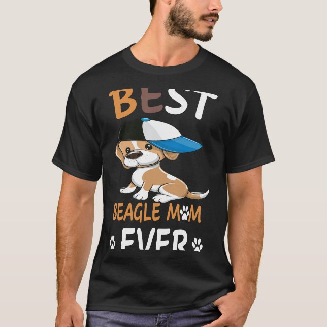 17 Bästa Beagle Mamma någonsin T Shirt (Framsida)