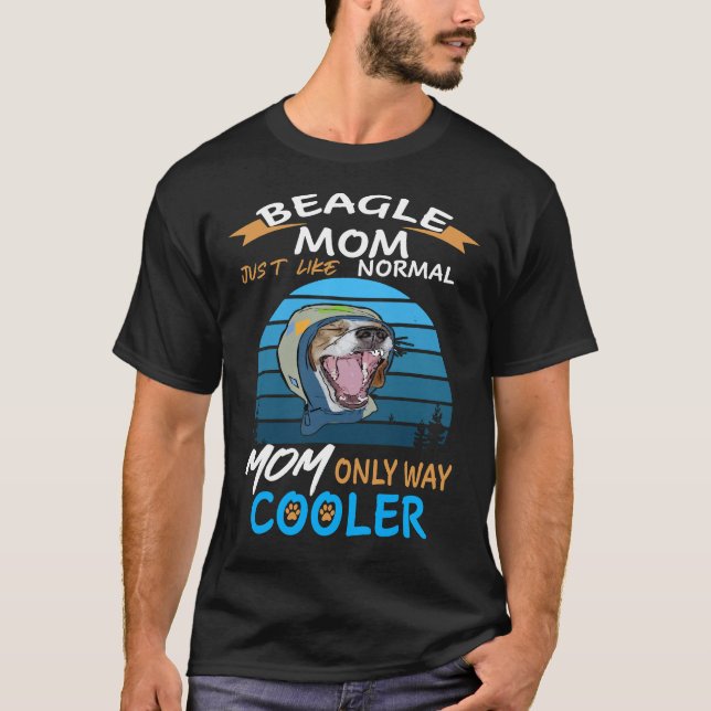 17 Beagle Mamma Cooler T Shirt (Framsida)