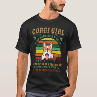 17 Corgi En Häxa Corgis Själ T Shirt