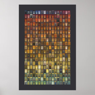 17:e århundradets vattenfärger - dörrar poster