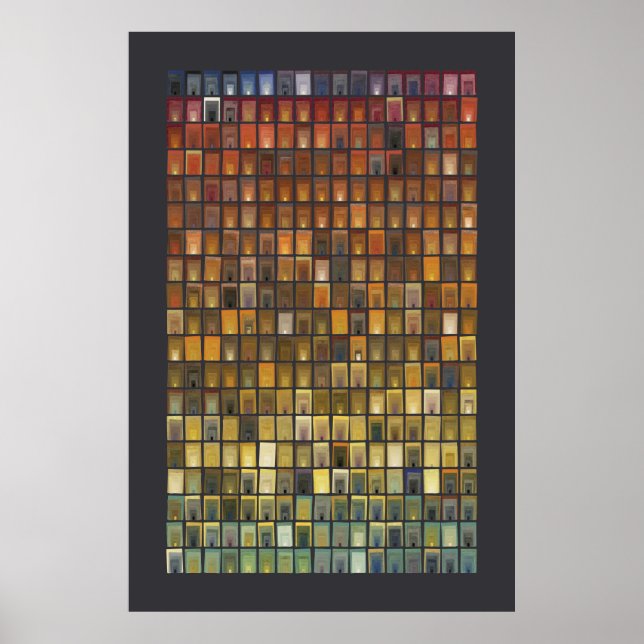 17:e århundradets vattenfärger - dörrar poster (Framsidan)