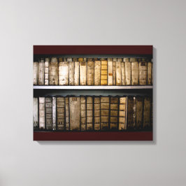 17:e århundradets Vellum-bindningar Antique bokar Canvastryck