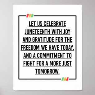 17:e citatet, Frihet för afrikansk amerikan. Poster