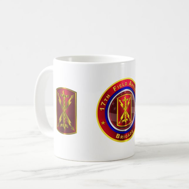 17:e fältartilleribrigaden ”Thunderbolt” Kaffemugg (Framsida vänster)