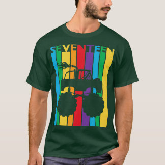17:e födelsedag Gift sjuttonde Monster Lastbil 17 T Shirt
