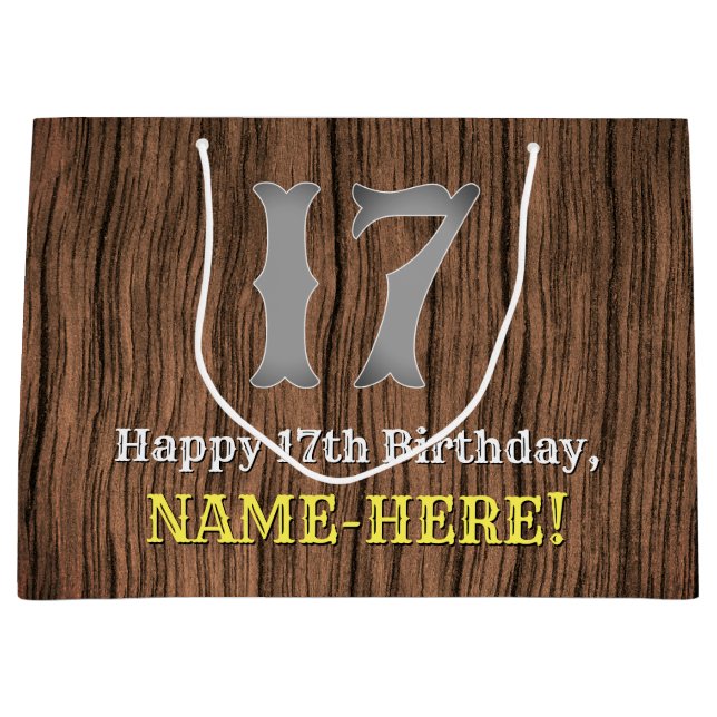 17:e födelsedag: Land Western Inspired Titta, Namn (Framsidan)