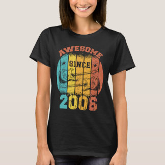 17:e födelsedag Vintage 2006 Retro 17 år gammal Gu T Shirt