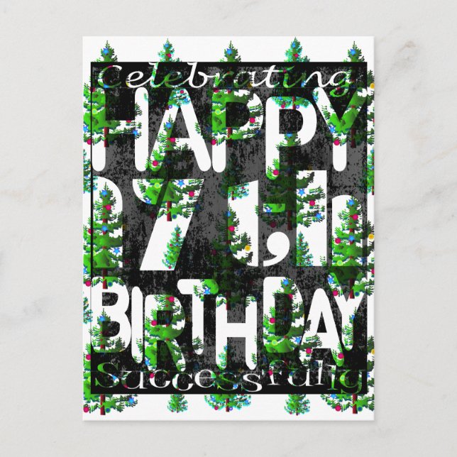 17:e födelsedag vykort (Framsida)