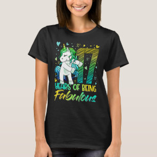 17:e födelsedagen 17 år gammal flicka som missar U T Shirt
