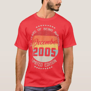 17:e födelsedagen 17:e december 2005  t shirt