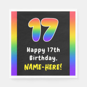 17:e födelsedagen: Rainbow Spectrum nr 17, Anpassa Pappersservett