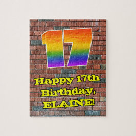 17:e födelsedagen: Roligt Graffiti-Inspired Rainbo Pussel