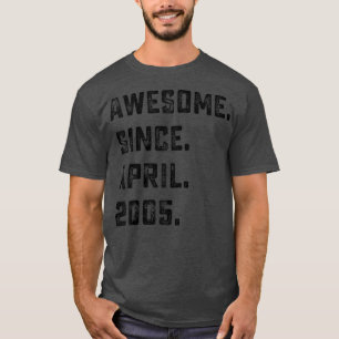17:e födelsedagspresent i Fantastisk sedan april 2 T Shirt