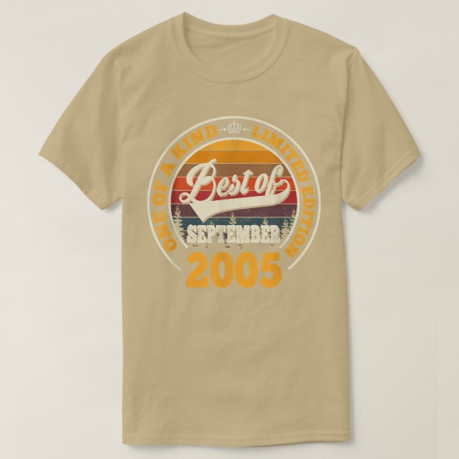 17:e födelsedagspresenten i september 2005 för 17  t shirt (Design framsida)