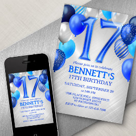 17:e inbjudan att Tonåring Boy Blue Birthday