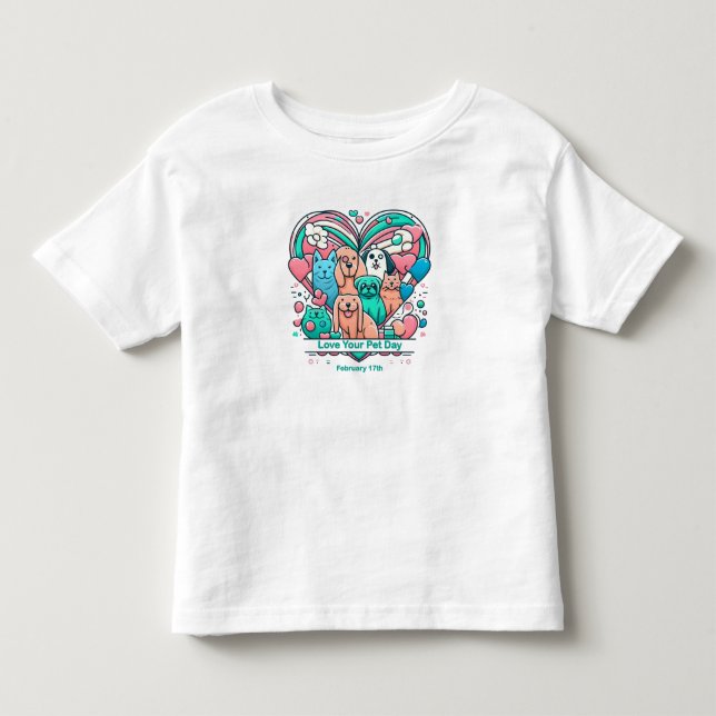 17:e Kärlek din sällskapsdag T Shirt (Framsida)