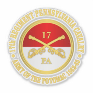 17:e Pennsylvania Cavalry Klistermärken
