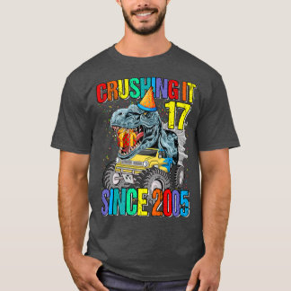 17 Förstörelse sedan 2005 med Monster Lastbil Dino T Shirt