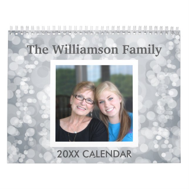 17 Fotokollage med färgstarkt Mönster Kalender (Omslag)