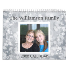 17 Fotokollage med färgstarkt Mönster Kalender