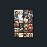 17 Fotokollage och text - Kan redigera svart Canvastryck<br><div class="desc">En design med en grundläggande svart bakgrund. Använda upp till 17 kvadratfoton för att skapa en unik och personlig gåva. Om du behöver justera bilder klickar du på verktyg för att anpassa ändringar.</div>