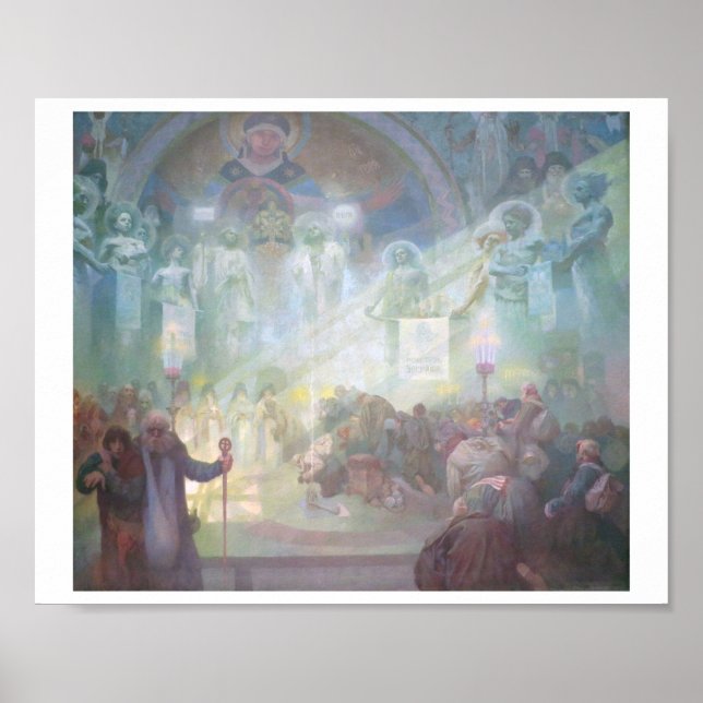 #17 Heliga Athos, Mucha Poster (Framsidan)