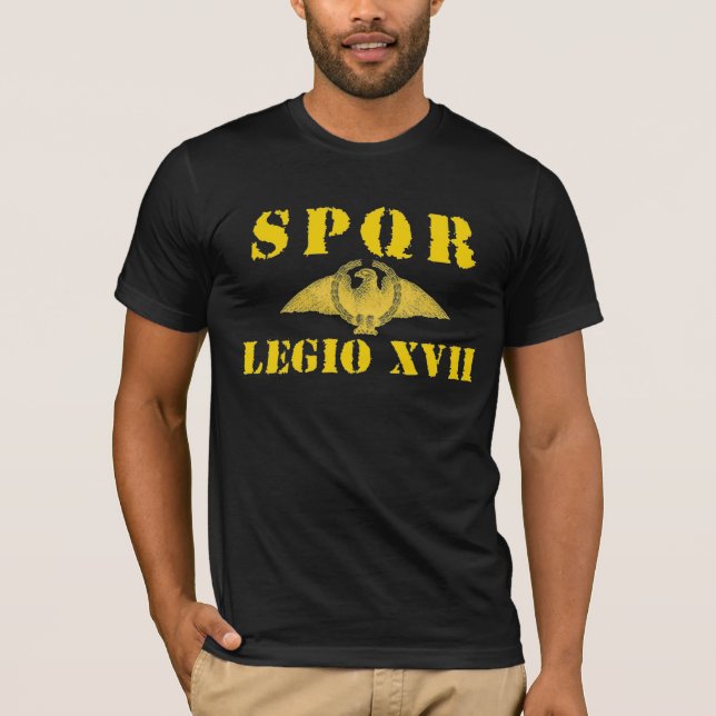 17 legion för Octavian/Augustus 17th - örn T-shirt (Framsida)