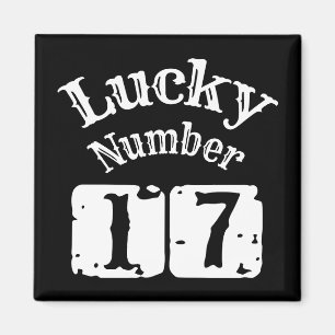 17 - Lucky Number 17 Tur Magnet