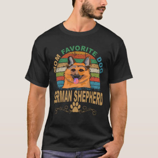 17 Mamma Favorit Hund Tysk Schäferhund T Shirt