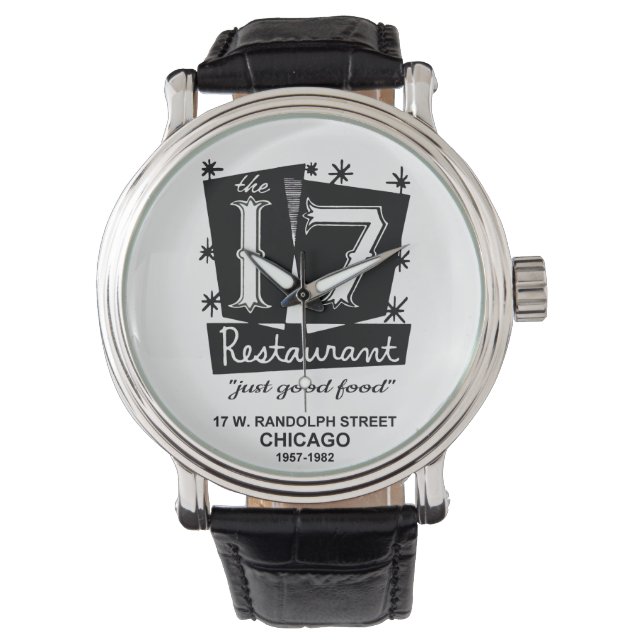 17 Restaurant, Chicago, IL Armbandsur (Framsida)