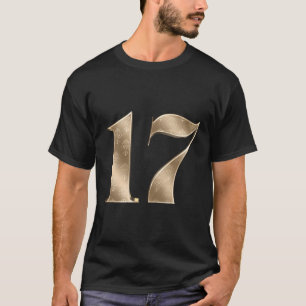 17 Sjuttonde födelsedagen Favoritnummer Fleur-De-L T Shirt
