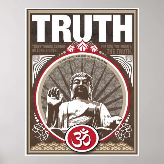 17-tums x 22-tums Buddha TRUTH-poster Poster (Framsidan)
