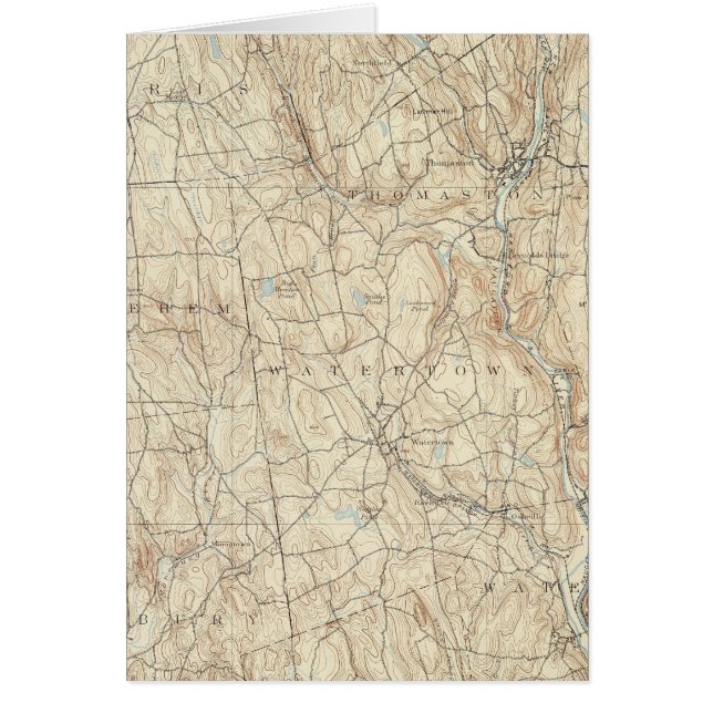 17 Waterbury lakan Hälsningskort (Framsidan)