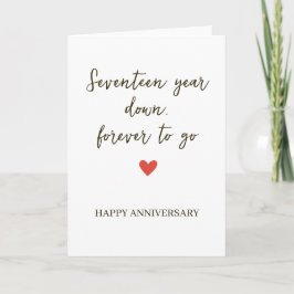 17st Anniversary – Sevente Year Down Forever to Go Kort