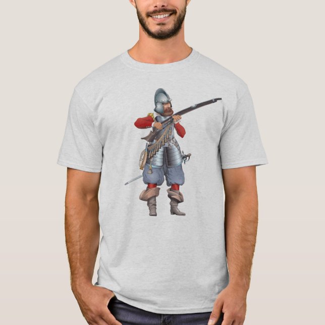 17th ÅrhundradeMusketeer Tee Shirt (Framsida)