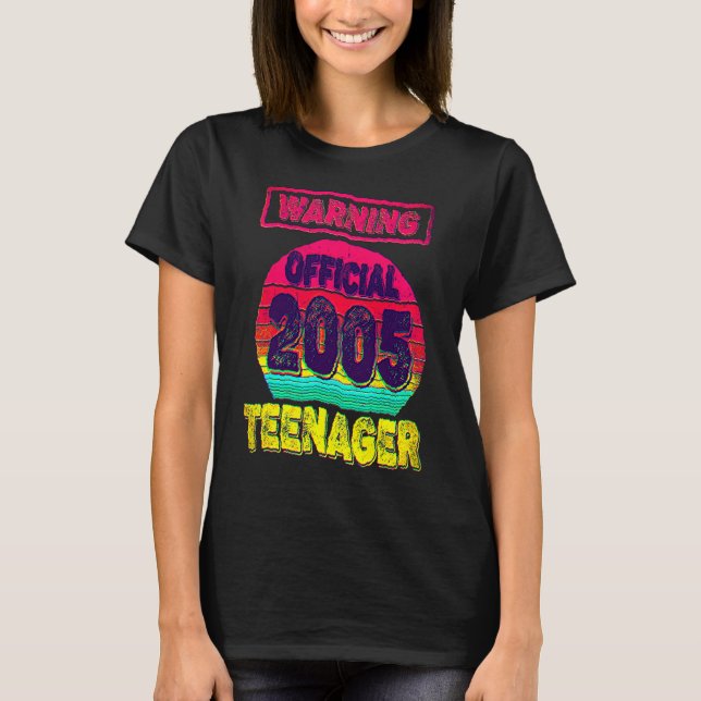 17th Birthday Born In 2005 Men Women 17yrs Old Tee (Framsida)