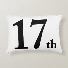 17th Detta numrerar är för födelsedagar eller Prydnadskudde