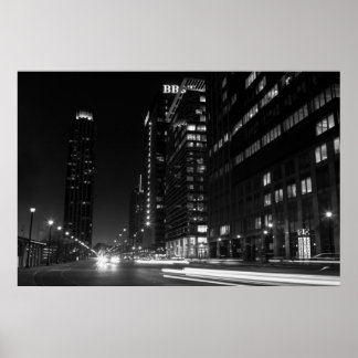 17th Street & Atlantic Station i Black & White Poster
