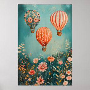1800 Flytande Luftballonger Poster