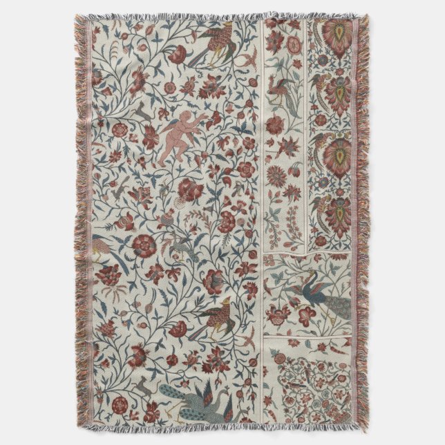 1800:s Färgad Litografi Filt (Framsidan Vertikal)