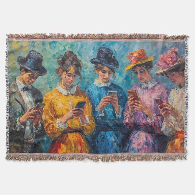 1800-talets användare av smartphone filt (Framsidan)