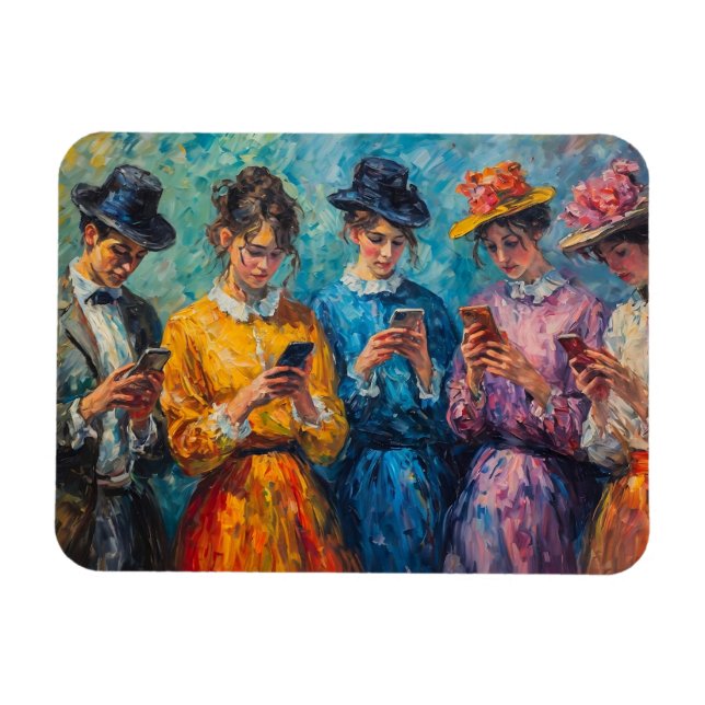 1800-talets användare av smartphone magnet (Horisontell)